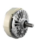 Side view of Magnetic Particle Brake FZ50A-1, 5 kg holding force, 24V heavy-duty industrial brake for equipment with rugged pro-grade build.