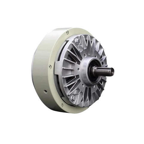 Side view of Top Notch Shaft Magnetic Particle Clutch with 20 Kg capacity and 200 Nm torque for industrial machinery power transmission.