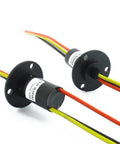 Pro Grade Heavy Duty Slip Ring Connector for power and signal transmission, 3 wires, 10A capacity, 22mm diameter, gold contacts, side view