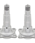 Heavy Duty Trailer Spindle 84 With EZ Lube Weld On Brake Flange For 3500 Lb Axle One Point Nine Inch Stub Fits Bearing Kit L44649 10 And L68149 11 Two Pack Replacement