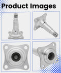Heavy Duty Trailer Spindle 84 With EZ Lube Weld On Brake Flange For 3500 Lb Axle One Point Nine Inch Stub Fits Bearing Kit L44649 10 And L68149 11 Two Pack Replacement
