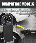 4-Piece 18,000-Lb Heavy-Duty Removable D Ring Stake Pocket Tie-Down Kit in use on utility trailer