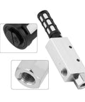 Vacuum Generator With Silencer And Aluminum Alloy Valve, 2.0mm Ejector, detailed view showing connections, industrial use