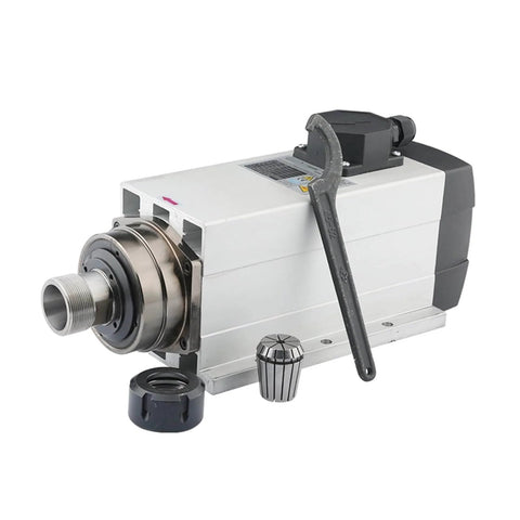 Heavy Duty Workhorse 6.0 kW 380V Air Cooled Woodworking Spindle Motor With ER32 Chuck 18000 RPM 4 Bearings With Bracket Router Table