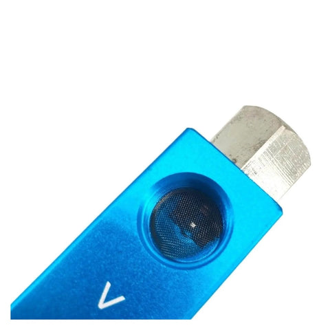 Blue Workhorse Vacuum Generator For Pneumatic Systems High Efficiency Air Ejector With Negative Control Valve Model 20HS close-up