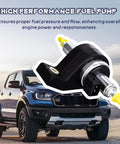Beefy 12V Diesel Fuel Metering Pump With 150 L/H At 80 PSI, 8Mm Inlet/Outlet, CNC Aluminum Housing, shown with truck