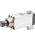 Beefy 4.5kW ER32 Air Cooled CNC Spindle Motor 220V And 380V Square Spindle with Ceramic Ball Bearings for precision milling