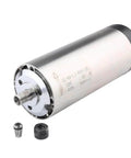 Air Cooled Milling Spindle 220V 1.5KW 80mm ER11 Router Motor for woodworking and carving, four bearings, 24000 RPM, close-up view