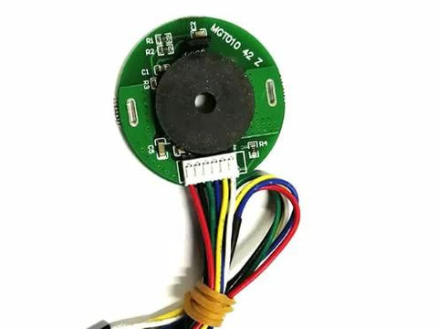 775 Size Permanent Magnet DC Motor With AB Phase Hall Encoder exposed circuit with wires for high precision positioning