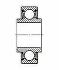 Diagram showing 88507 MRC Single Row Ball Bearings For Industrial Machinery, High Precision Steel Bearings with cross-sectional view.
