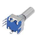 360 Degree Rotary Encoder With Switch EC11 Digital Potentiometer Module, 5 Pins, 20mm D Shaft, DIY, 5V Operation, side view
