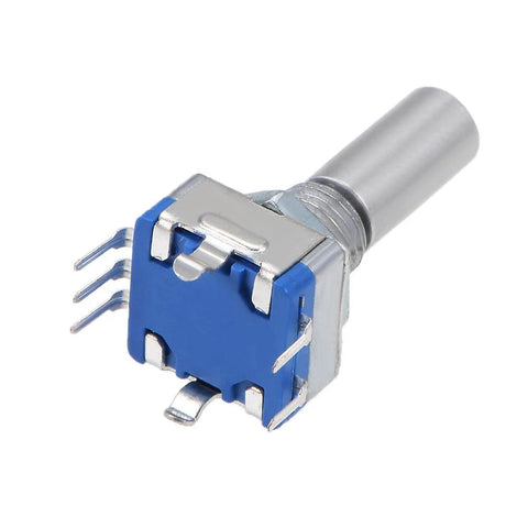 360 Degree Rotary Encoder With Switch EC11 Digital Potentiometer Module, 5 Pins, 20mm D Shaft, DIY, 5V Operation, side view