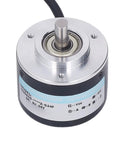 Two-Phase Incremental Rotary Encoder With 1200/2000PR, DC 5V-24V, 50mm OD, PNP Output sensor front view