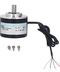 Two-Phase Incremental Rotary Encoder With 1200/2000PR, DC 5V-24V, 50mm OD, PNP Output, sensor with 3 screws
