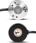Front and rear view of Ultra-Precise 600 Ppr Incremental Rotary Encoder 5V-24V AB Two-Phase Optical Shaft Encoder 6mm Shaft