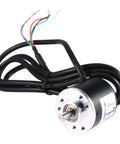 600PPR Photoelectric Incremental Rotary Encoder With 5V To 24V Wide Voltage AB Two Phase 6mm Shaft on white background