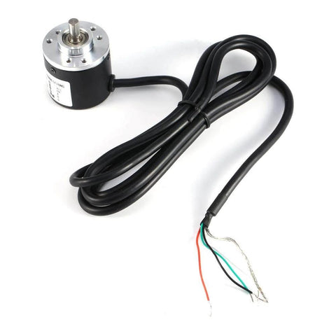 600PPR Photoelectric Incremental Rotary Encoder With 5V To 24V Wide Voltage AB Two Phase 6mm Shaft High Resolution Magnetoelectric Sensor.
