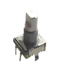 Rotary Encoder With Push Switch, Self Spring Return, 5pin Plug In Type, 15mm Half Shaft, ideal for DIY electronics projects