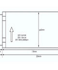 Technical drawing of Beefed Up 1.5kW ER11 CNC Spindle, Air Cooled, 24,000 RPM, 65x204mm Shaft, Four Bearing System, 220V 400Hz