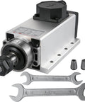 2.2KW CNC Spindle Motor With ER20 Collet Square Air Cooled High Speed CNC Router Spindle Four Bearing Upgrade Pro Grade