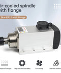 Powerful 4.5 KW Air Cooled Spindle Motor For CNC Router Milling And Engraving 18000 RPM ER32 Collet four bearings with flange