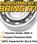 Close-up of HiTemp C3 Upgraded Spindle Bearing from 6 pack with text highlighting precision and inspection.