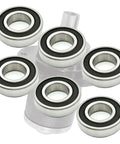 HiTemp C3 Beefed-Up Spindle Bearing 6 Pack For Bad Boy Mowers And ZT Elite Diesel High Speed Bearings with 400F Synthetic Grease