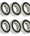 HiTemp C3 Beefed-Up Spindle Bearing 6 Pack For Bad Boy Mowers And ZT Elite Diesel High Speed Bearings With 400F Synthetic Grease
