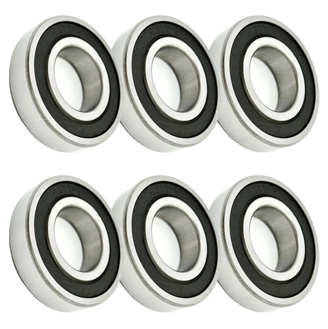 HiTemp C3 Beefed-Up Spindle Bearing 6 Pack For Bad Boy Mowers And ZT Elite Diesel High Speed Bearings With 400F Synthetic Grease