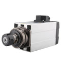 Beefy 4.5KW Air Cooled CNC Spindle 220V 380V Square Mount With ER32 Collet Four Bearings High Torque Milling Spindle