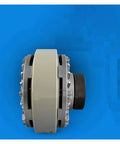 Side view of Magnetic Particle Clutch and Magnetic Powder Brake for winding machines with hollow shaft design