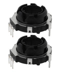 Two Pack Hollow Shaft Encoder EC25 SRGP200200 for car volume control and appliance rotary dial compatibility, fits Cuisinart TOA65.