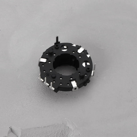 Two Pack Hollow Shaft Encoder EC25 SRGP200200 for car volume control, fits Cuisinart TOA65, black round component on grey surface.