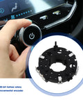 Two Pack Hollow Shaft Encoder EC25 SRGP200200 For Car Volume Control and Appliance Rotary Dial Compatibility, shown in car dashboard.