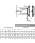 Technical dimensions of Hollow Shaft Magnetic Particle Brake For Tension Control FL50B1 5kg Winding Brake Controller.