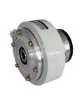 Hollow Shaft Magnetic Particle Clutch 6 To 200 Nm Torque Range 24V DC 1500 RPM Max Speed side view with metal casing