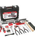 All In One 118 Piece Home Repair Tool Set With Hammer, Adjustable Wrench, Pliers, Level And Ratchet Socket Kit for DIY Projects