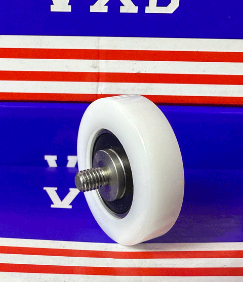 POM10x40x10-2RS White Plastic Sealed Bearing - 10x40x10mm - M6 Stud - Buy Bearings online - Fast US Shipping