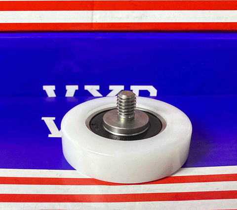 POM10x40x10-2RS White Plastic Sealed Bearing - 10x40x10mm - M6 Stud - Buy Bearings online - Fast US Shipping