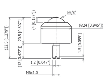 IS-16N Carbon Steel Ball Transfer IGUCHI - Japan