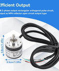 Pro-Grade 600P Incremental Rotary Encoder With AB Two-Phase Output, 6mm Shaft, High Resolution, 5 To 24V DC Supply