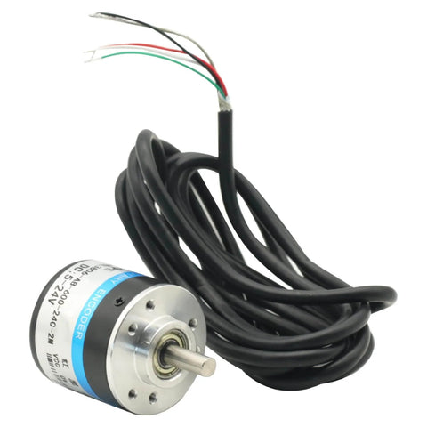 Incremental Rotary Encoder Pro Grade 600PPR AB Two Phase Output NPN Optical Encoder DC 5 To 24V with cables