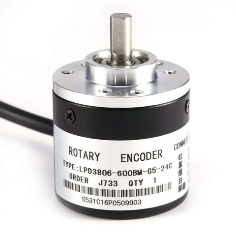 Incremental Rotary Encoder With AB Two Phase Output For Industrial Measurement And Control Systems Lightweight Easy Setup Ideal For Displacement And Automatic Control Applications
