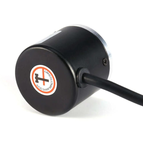 Back view of Incremental Rotary Encoder With AB Two Phase Output For Industrial Measurement And Control Systems showing cable and housing