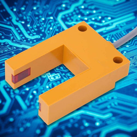 U-Shaped Inductive Photoelectric Switch For Pro Projects No-Nonsense NPN 3-Wire Output DC 10-30V with rugged ABS housing