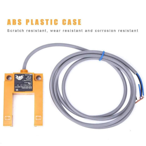 Inductive Photoelectric Switch For Pro Projects No-Nonsense NPN 3-Wire Output DC 10-30V U-Shaped with ABS housing and cable