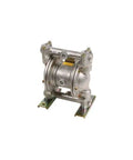 Double Diaphragm Air Operated Pump Three Quarters Inch 27 GPM At 100 PSI Dry Lift 18 Feet Buna N Diaphragm And Seals Built Tough