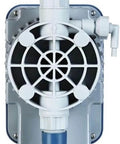Front view of Electromagnetic Diaphragm Metering Pump Built Tough For Industrial Use Polypropylene Chemical Metering Pump Ideal For Water Treatment