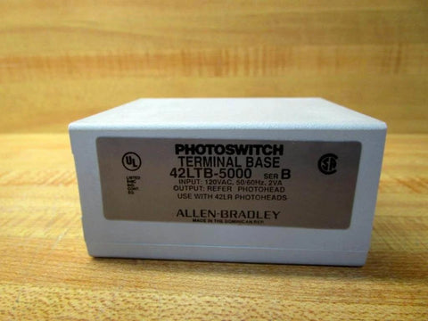 42LTB-5000 Photo Terminal Base Switch For Industrial Controls 120V AC Input 2 VA Output Heavy Duty Switch Type