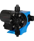 Front view of DJW Mechanical Diaphragm Metering Pump for precise liquid dosing with durable rust-resistant casing, ideal for industrial use.